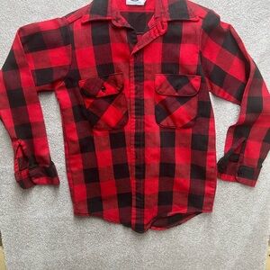 Red‎ and Black Plaid Flannel Shirt